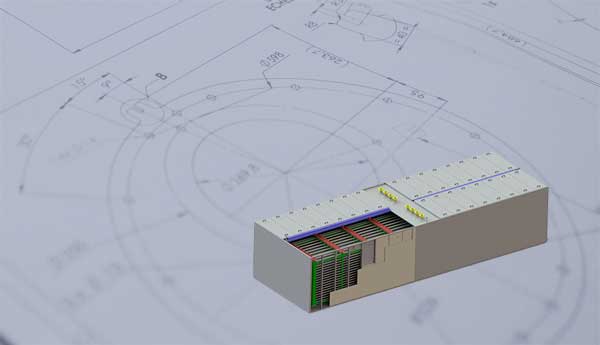 Producing cold in large volumes