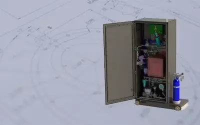 Measure the viscosity of a solution continuously
