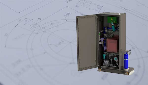 Measure the viscosity of a solution continuously